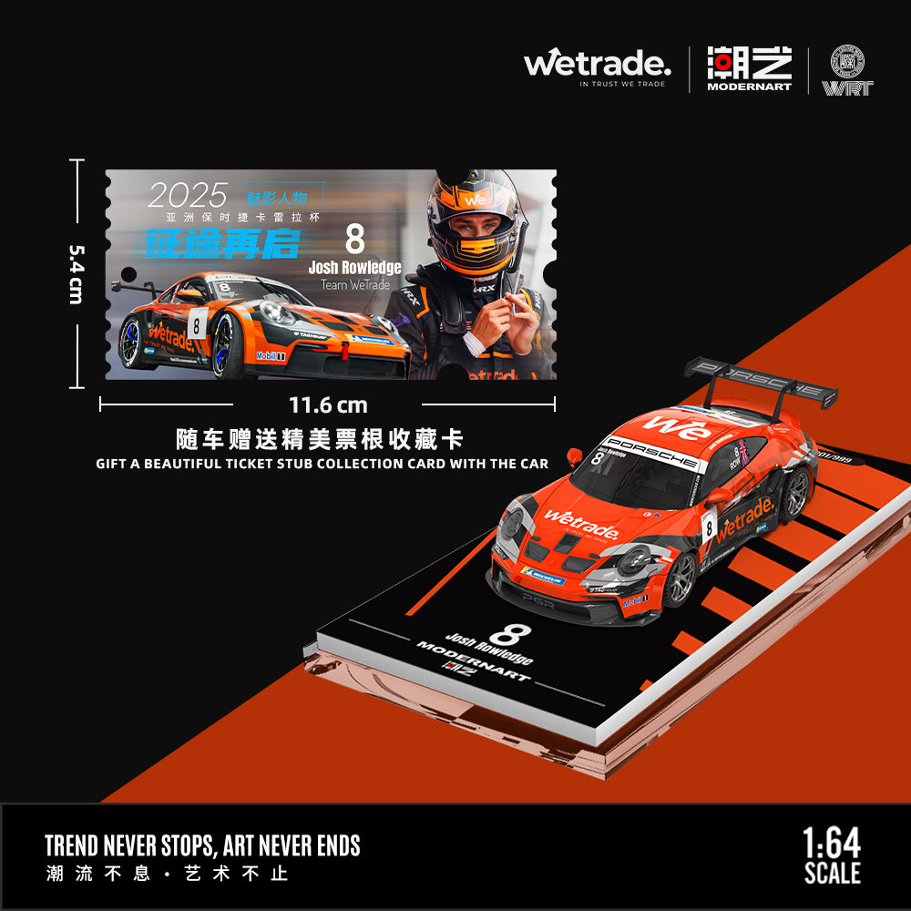 Mô hình Porsche 911 GT3 CUP-8 1:64 góc trước
