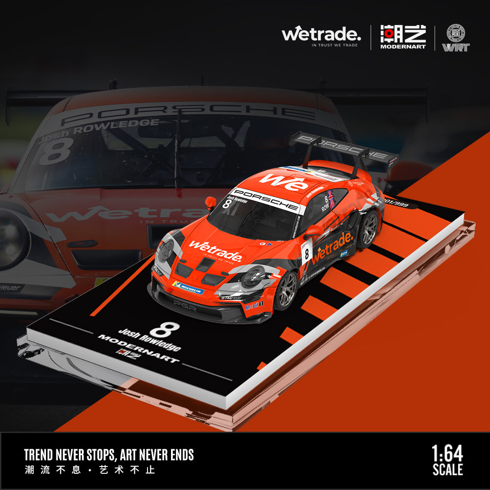 Mô hình Porsche 911 GT3 CUP-8 1:64 góc sau
