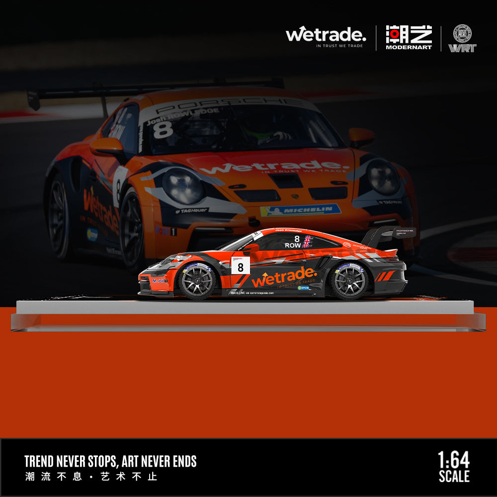 Mô hình Porsche 911 GT3 CUP-8 1:64 góc nghiêng