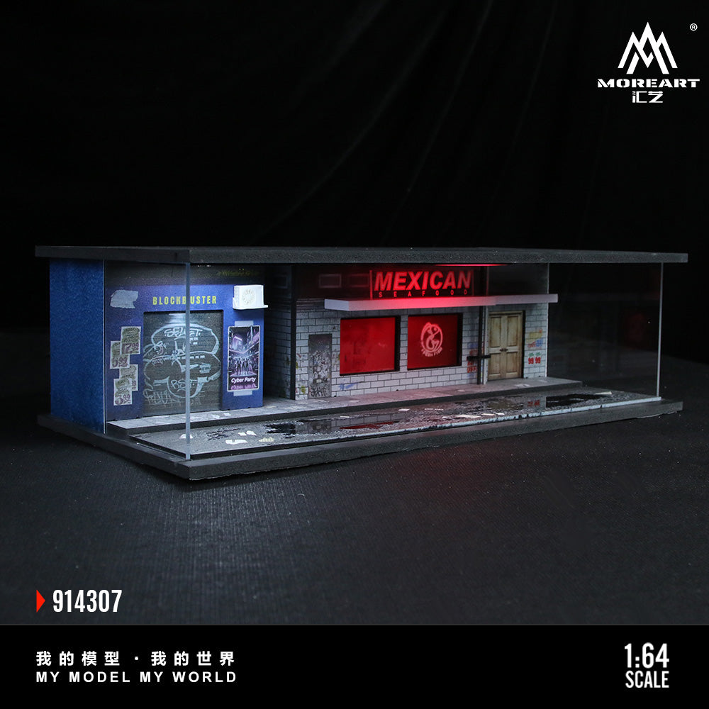 Mô hình Cyberpunk Lighted Model Set của MOREART nhìn từ trên xuống