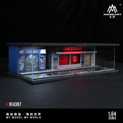 Mô hình Cyberpunk Lighted Model Set của MOREART nhìn từ trên xuống