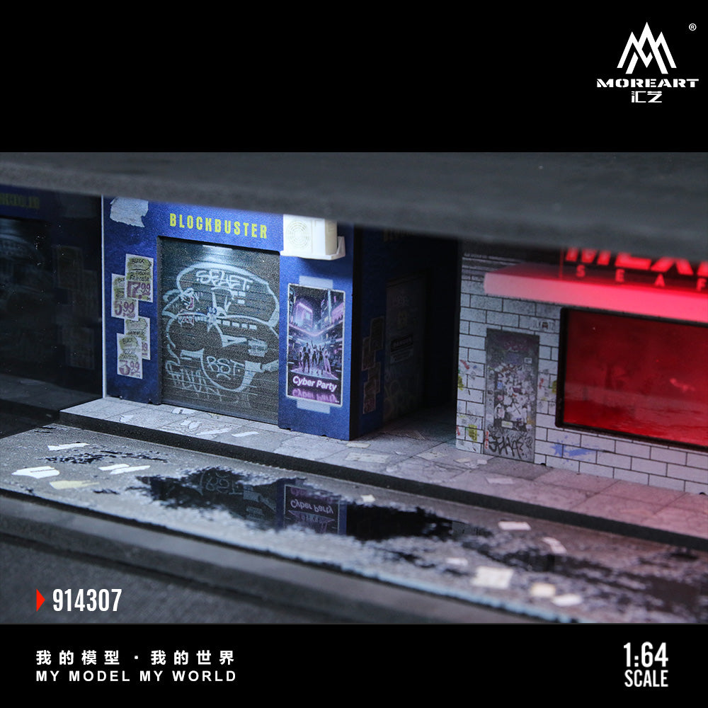 Chi tiết đường phố Cyberpunk Lighted Model Set