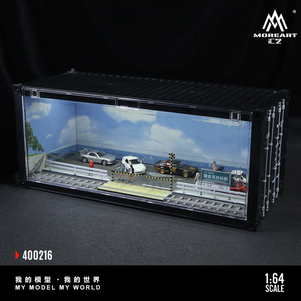 Mô hình diorama Container Station chi tiết container