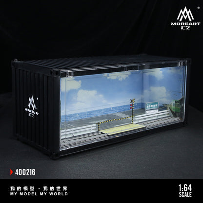 Mô hình diorama Container Station nhìn từ trên xuống