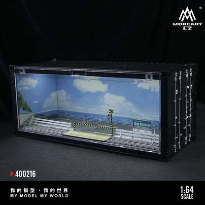 Mô hình diorama Container Station cận cảnh