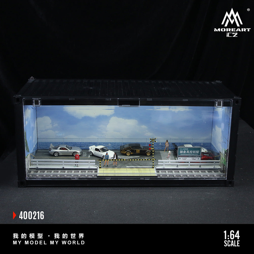 Mô hình diorama Container Station với hộp đựng