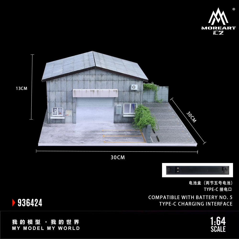 Mô hình diorama Factory Building C-Style góc trước