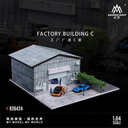 Mô hình diorama Factory Building C-Style góc nghiêng
