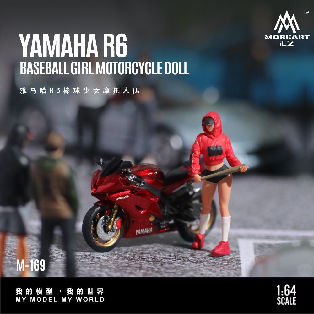 Mô hình diorama MOREART Yamaha R6 Baseball Girl 1:64
