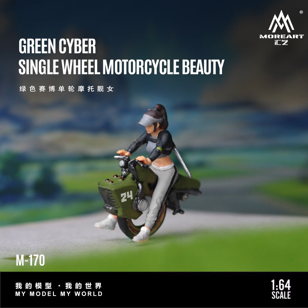 Mô hình Diorama Green Cyber Unicycle MoreArt 1:64