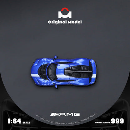 Đuôi xe AMG One Metallic Blue tỉ lệ 1:64
