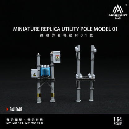 Mô hình Diorama Miniature Utility Pole MoreArt 1:64