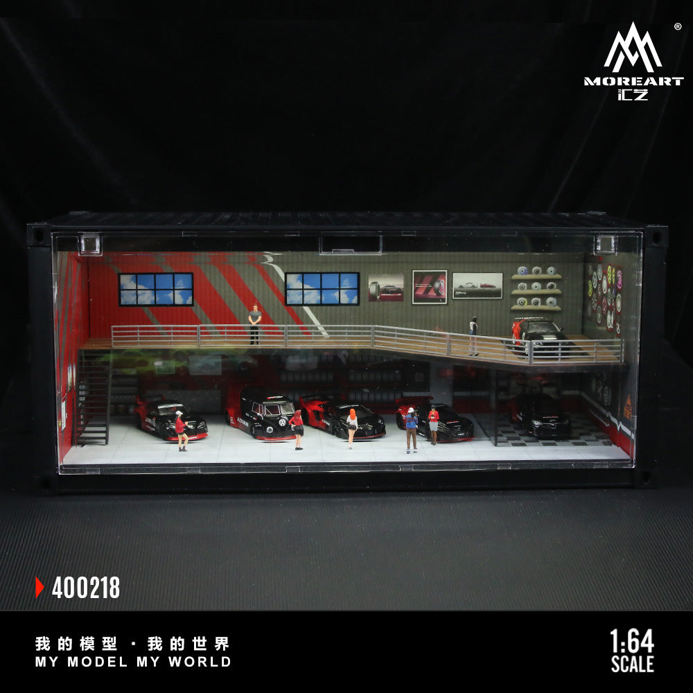 Góc nghiêng mô hình diorama container