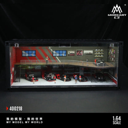 Góc nghiêng mô hình diorama container
