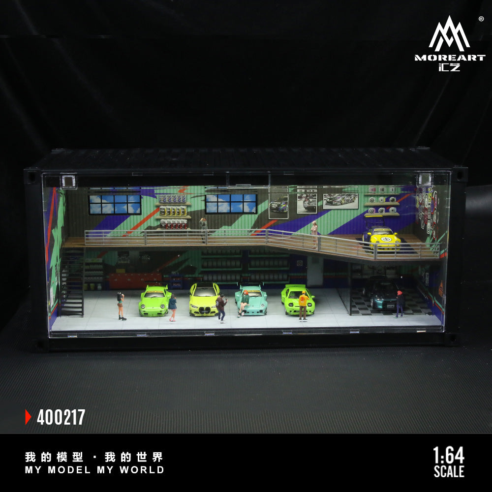 Toàn cảnh mô hình diorama container series có đèn