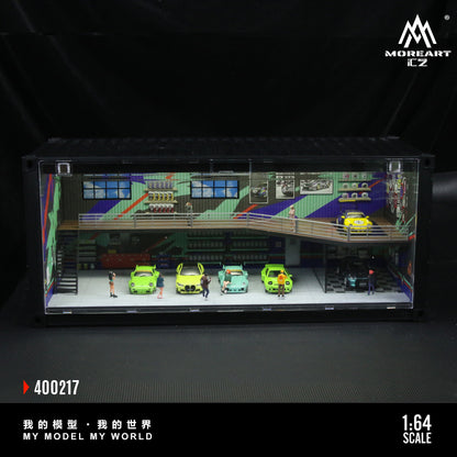 Toàn cảnh mô hình diorama container series có đèn