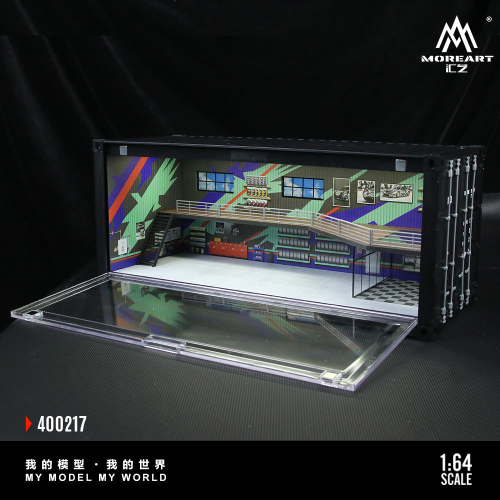 Góc nghiêng mô hình diorama container