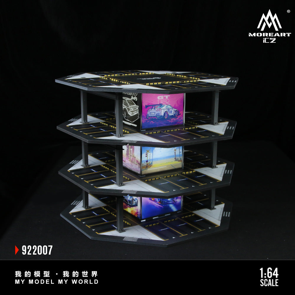 Toàn cảnh mô hình bãi đỗ xe Octagonal Building Parking Lot 01