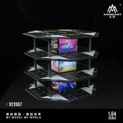 Toàn cảnh mô hình bãi đỗ xe Octagonal Building Parking Lot 01