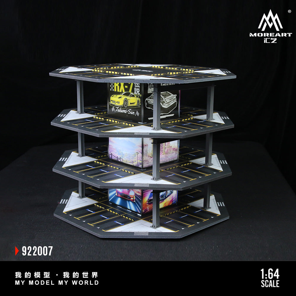 Chi tiết các cột và biển báo trong bãi đỗ xe