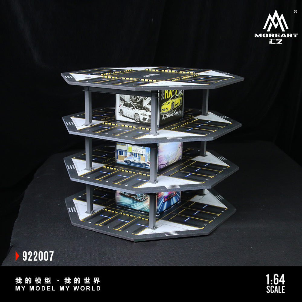 Mô hình bãi đỗ xe Moreart tỉ lệ 1:64