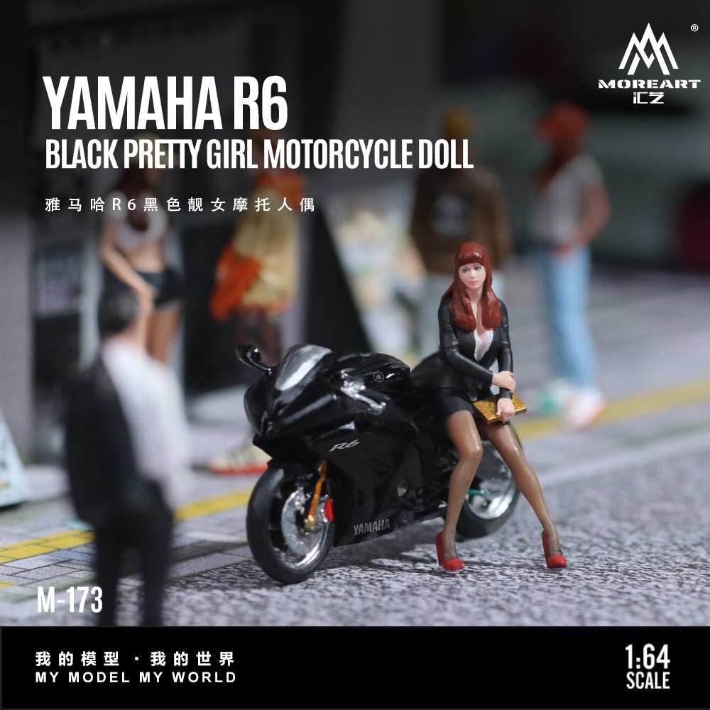 Góc trước xe Yamaha R6 màu đen