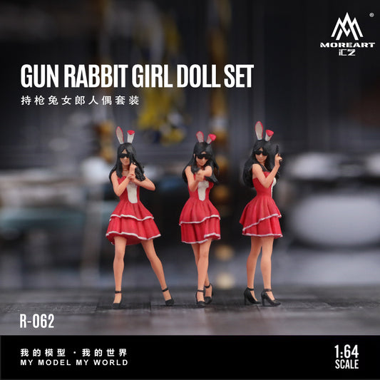 Mô hình Bunny Girl Doll cầm súng