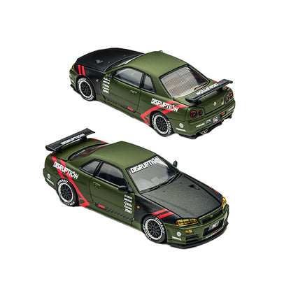 Tổng quan xe Skyline GT-R R34 Olive