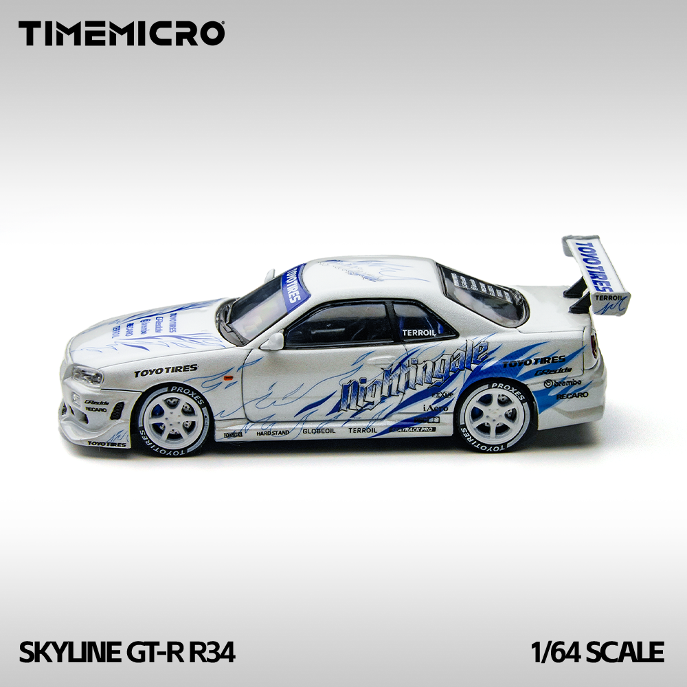 Nội thất xe Skyline GT-R R34 Drift Blaze White