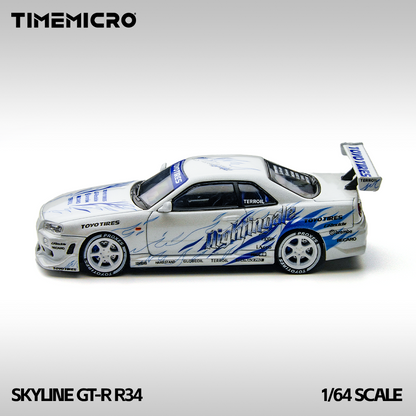Nội thất xe Skyline GT-R R34 Drift Blaze White