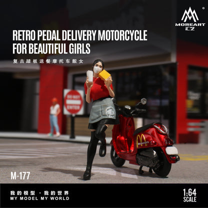 Chi tiết đuôi xe scooter giao hàng