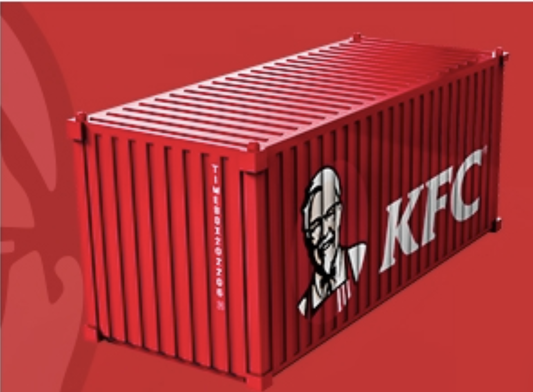 Mô hình diorama Container KFC