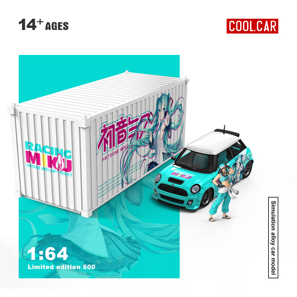 Góc trước xe BMW Mini-Hatsune Miku