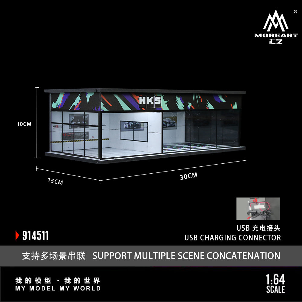 Góc nghiêng Diorama HKS Parking Showroom