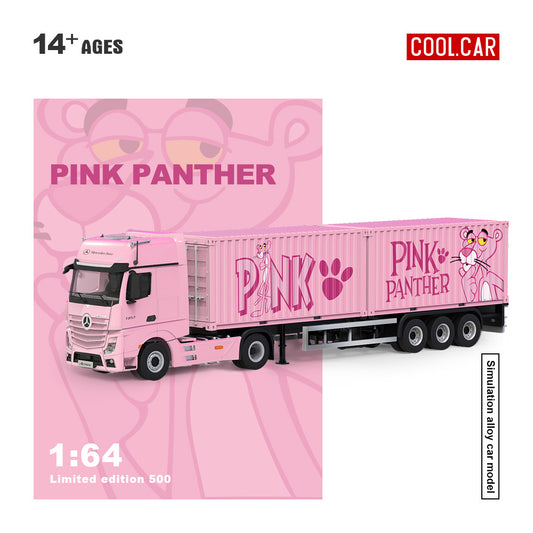 Góc trước xe Container Actros Pink Panther
