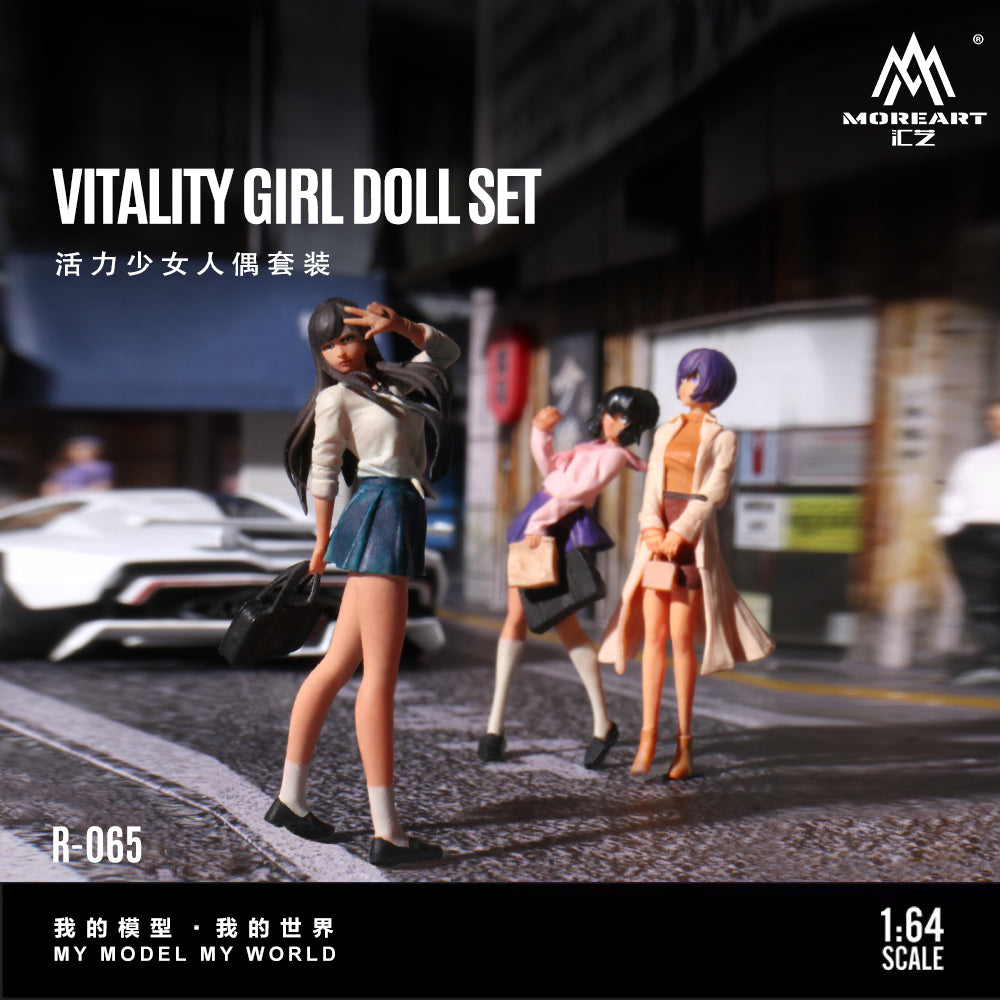Góc nghiêng diorama Vibrant Girl Doll Set