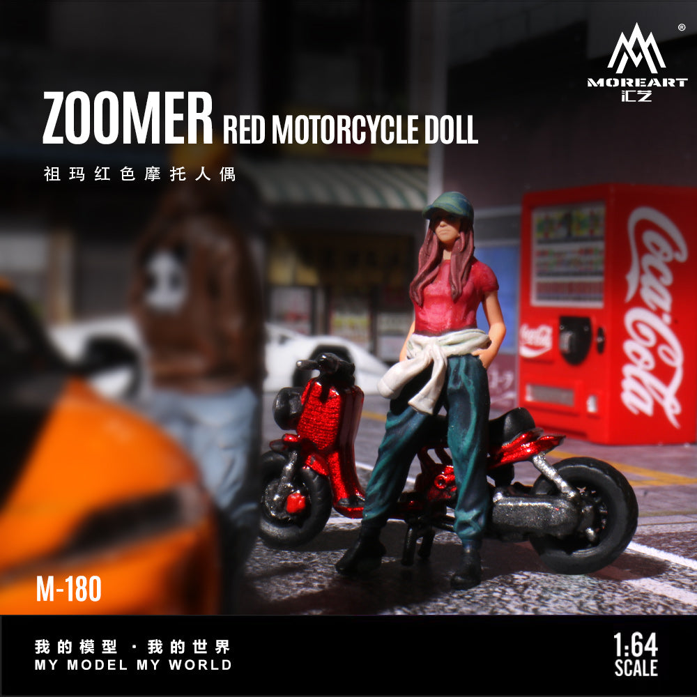Toàn cảnh diorama Zuma Red Motorcycle Figure