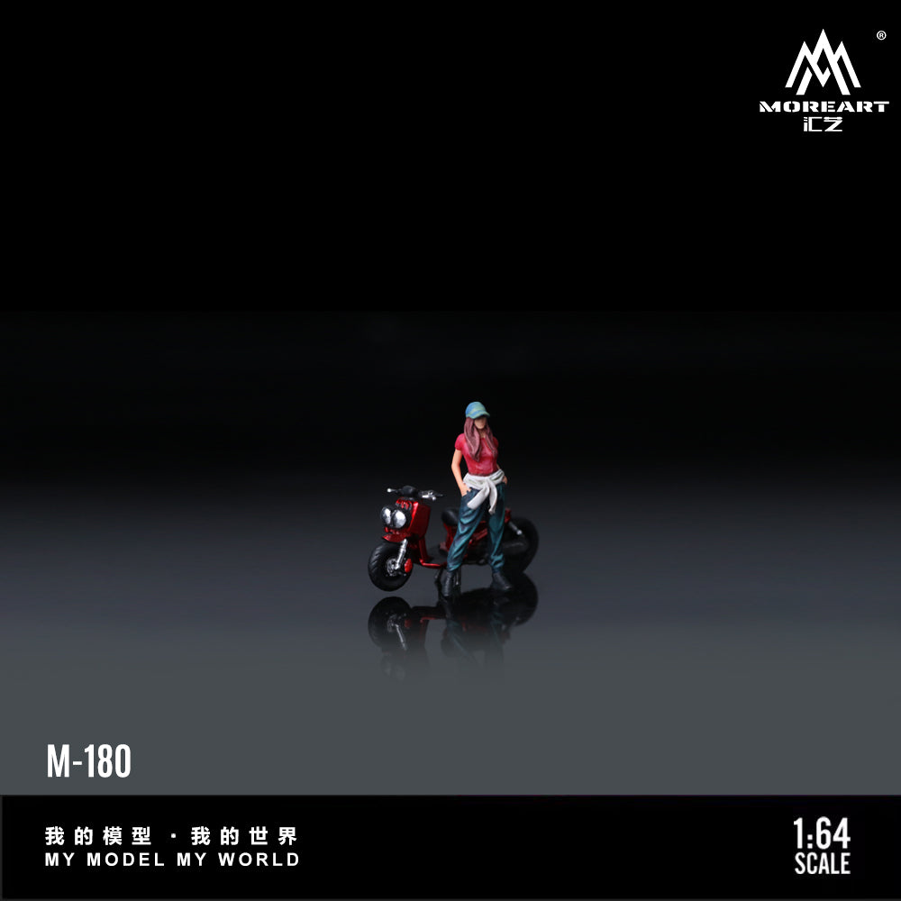 Mô hình xe Zuma Red Motorcycle Figure