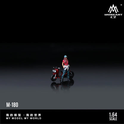 Mô hình xe Zuma Red Motorcycle Figure