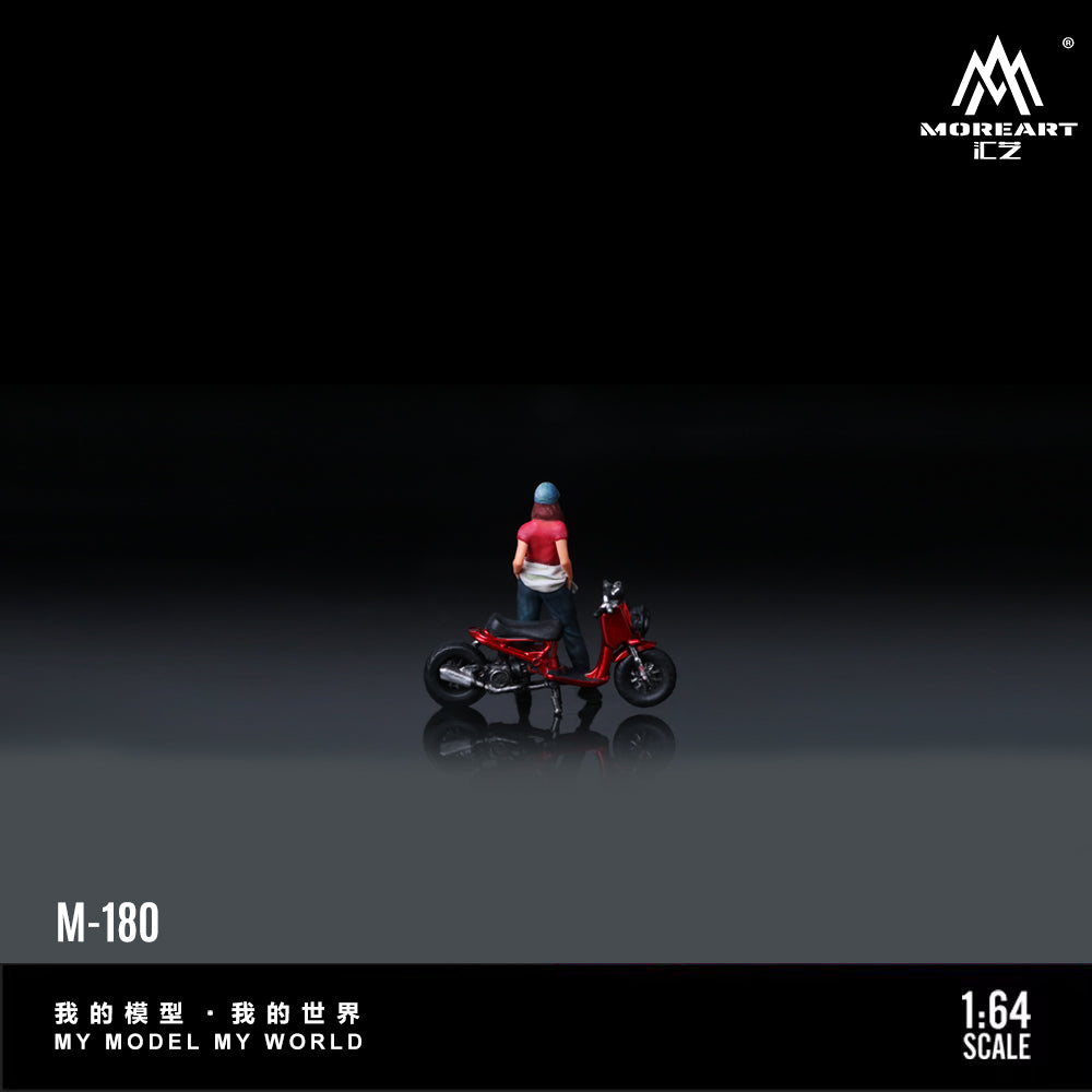 Tổng quan diorama Zuma Red Motorcycle Figure