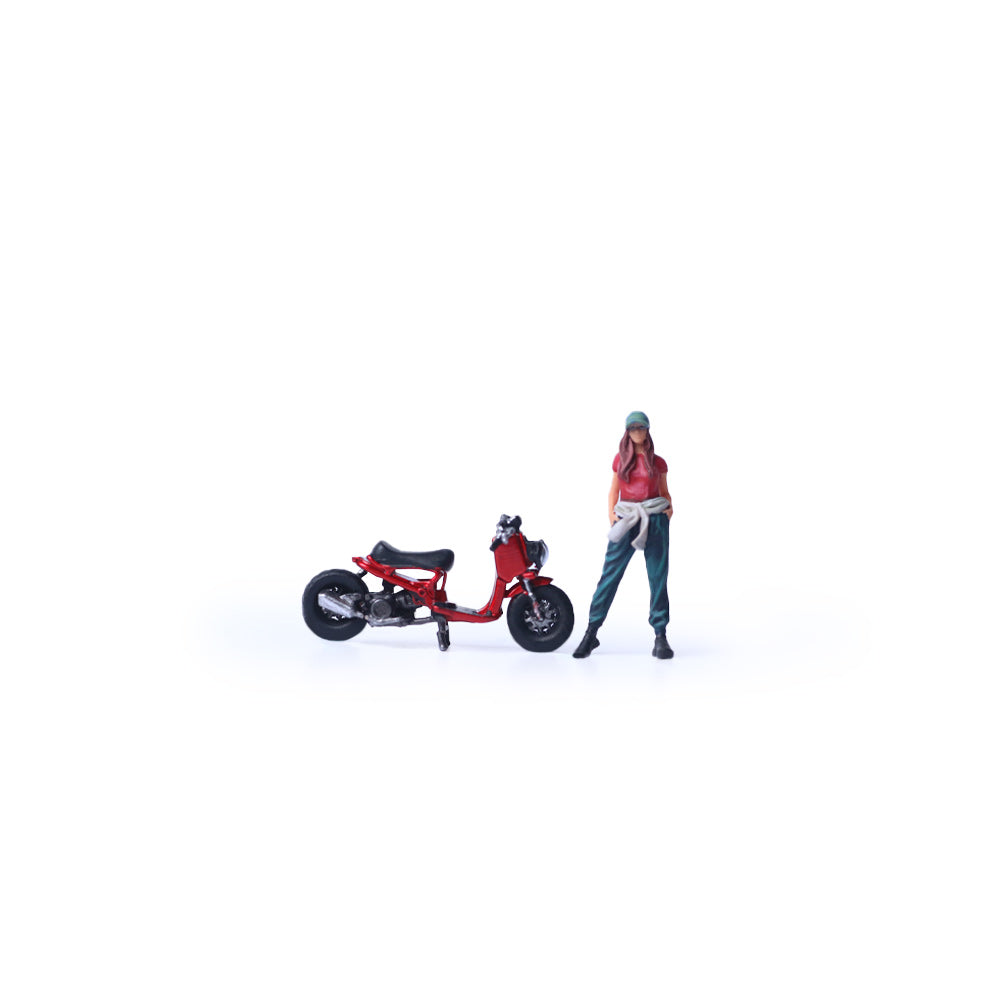 Cận cảnh diorama Zuma Red Motorcycle Figure