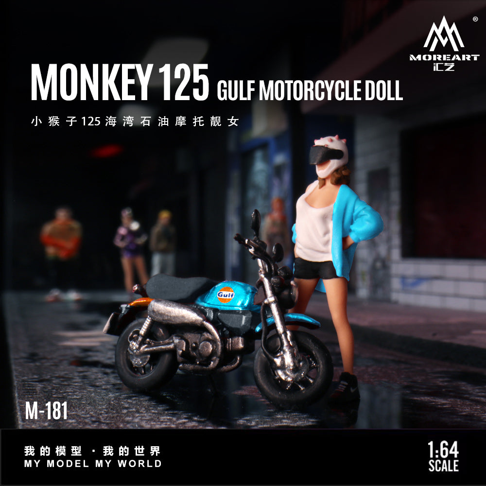 Mô hình diorama Monkey 125 Gulf Oil nhân vật