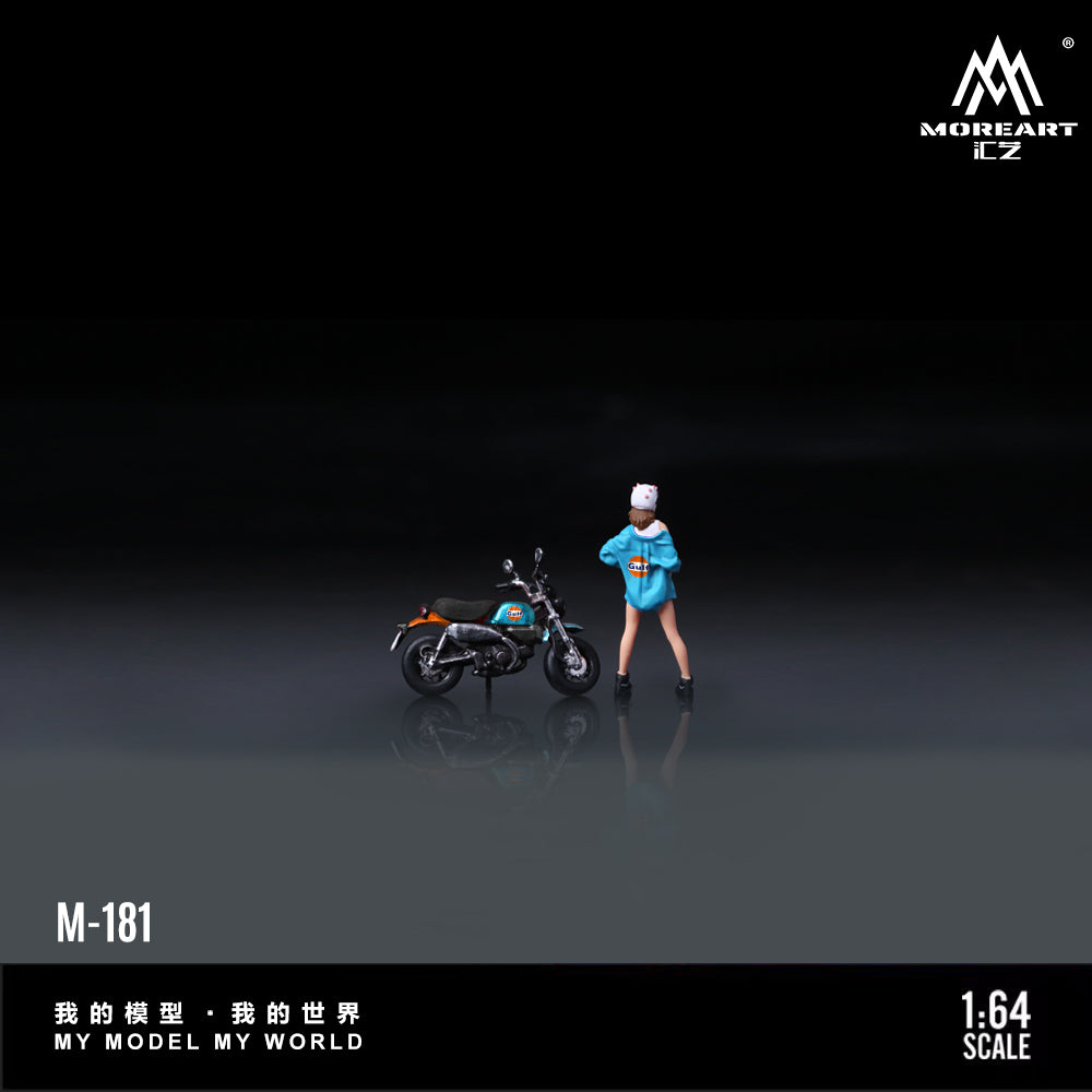 Mô hình diorama Monkey 125 Gulf Oil chi tiết