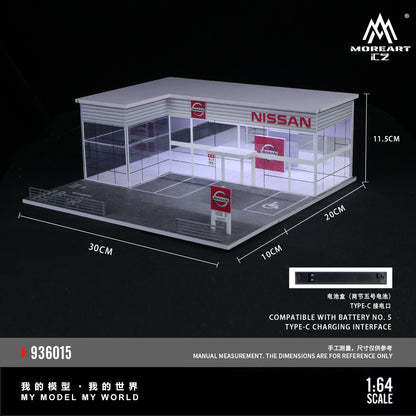 Mô hình diorama Nissan Showroom tổng quan