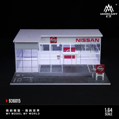 Mô hình diorama Nissan Showroom góc sau