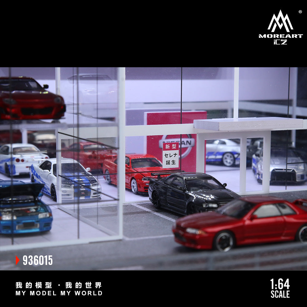 Mô hình diorama Nissan Showroom bảng hiệu