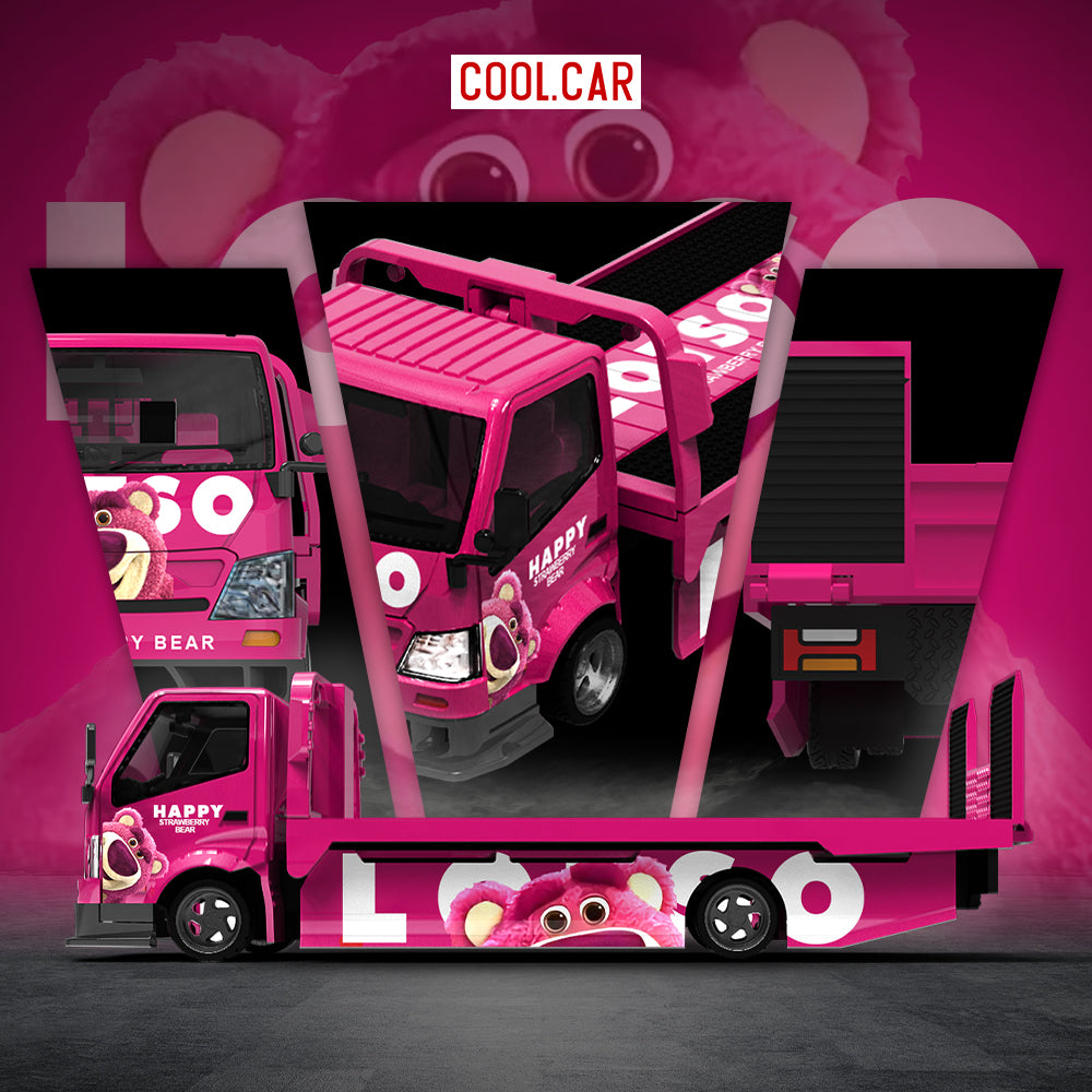 Mô hình xe Strawberry Bear H300 Trailer-Standard Version tổng thể
