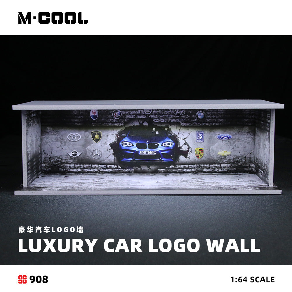 Mô hình Diorama D-Luxury Car Logo Wall M-Cool 1:64