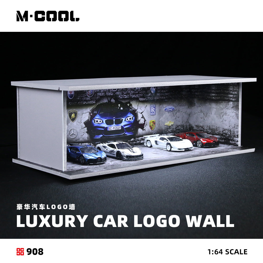 Diorama D-Luxury Car Logo Wall có đèn