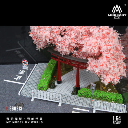 Chi tiết các tòa nhà trong diorama phố